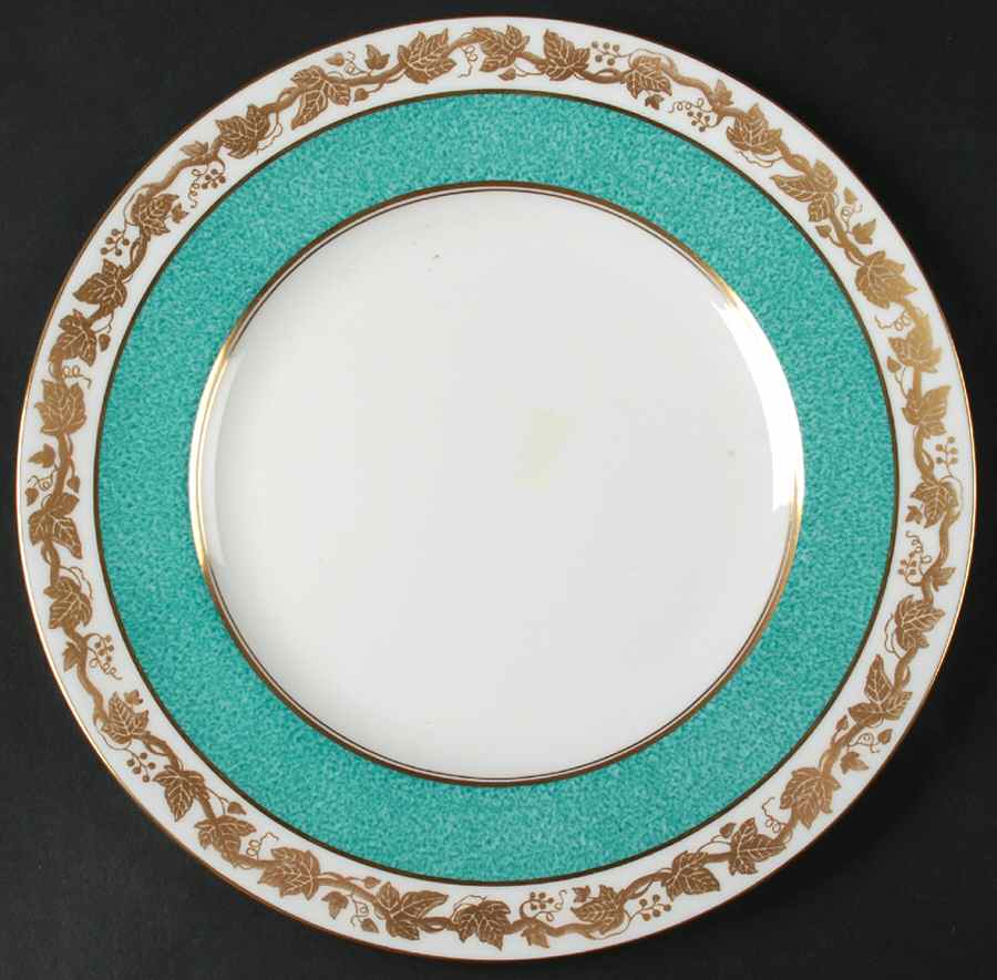 Whitehall (Powder Turquoise Band) Luncheon Plate by Wedgwood-1
