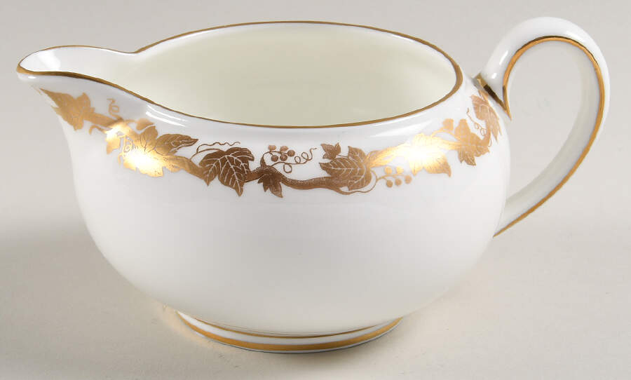 Whitehall (White Rim) 146 Shape Creamer by Wedgwood-1