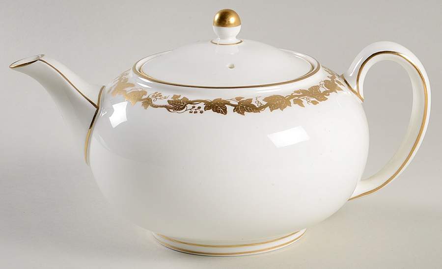 Whitehall (White Rim) Teapot & Lid by Wedgwood-1