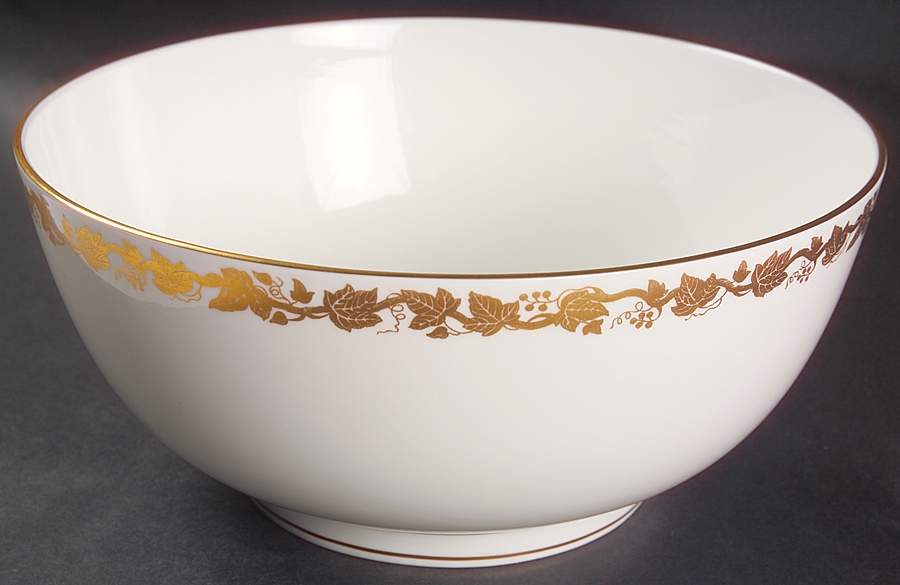 Whitehall (White Rim) 9" Salad Serving Bowl by Wedgwood-1