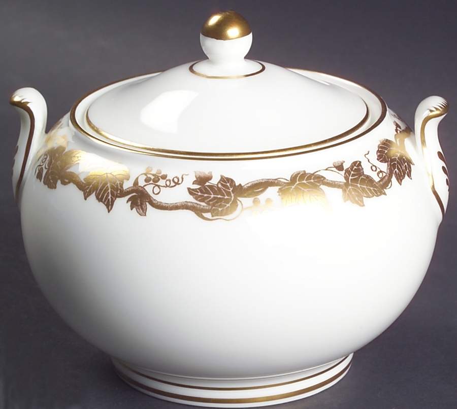 Whitehall (White Rim) 146 Shape Sugar Bowl & Lid by Wedgwood-1