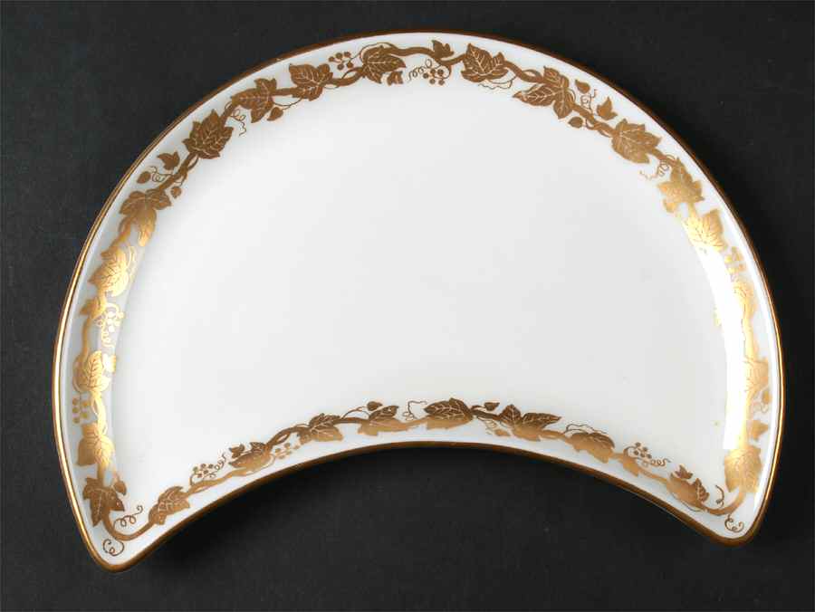 Whitehall (White Rim) Crescent Salad Plate by Wedgwood-1
