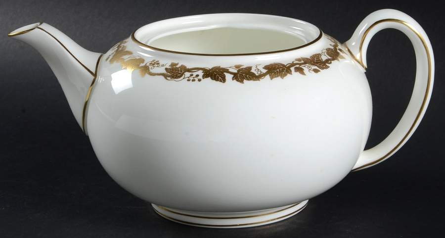 Whitehall (White Rim) Teapot No Lid by Wedgwood-1