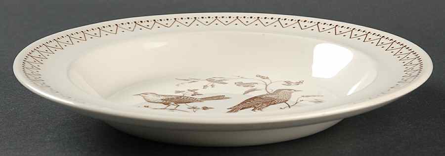 Williamsburg Aviary Rim Soup Bowl by Wedgwood-1
