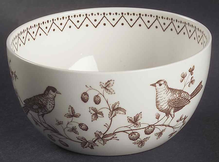 Williamsburg Aviary Cranberry Bowl by Wedgwood-1