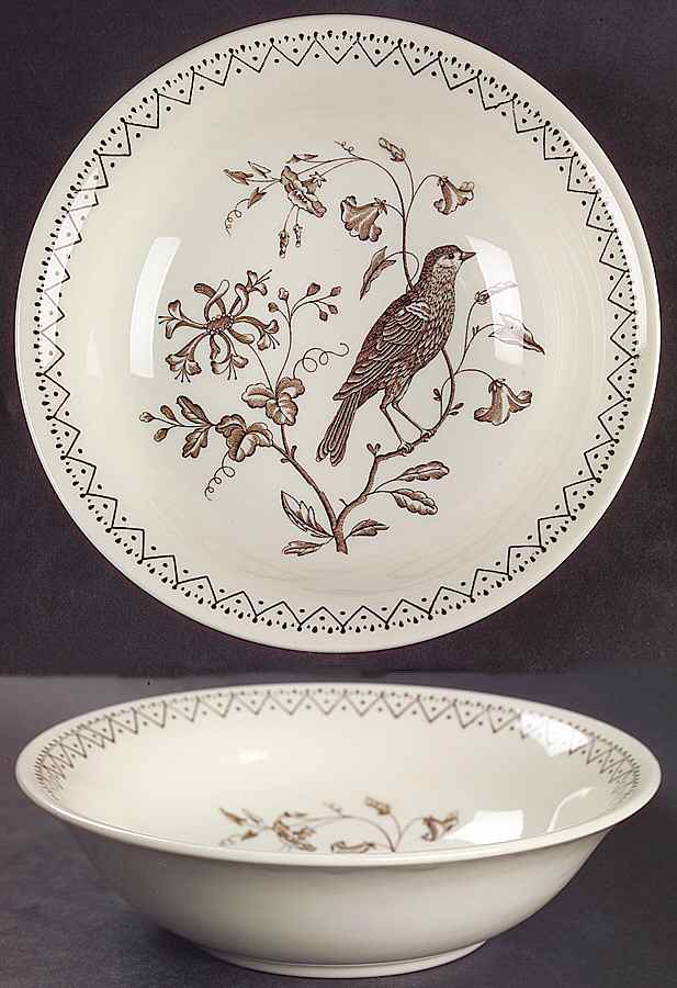 Williamsburg Aviary Coupe Cereal Bowl by Wedgwood-1