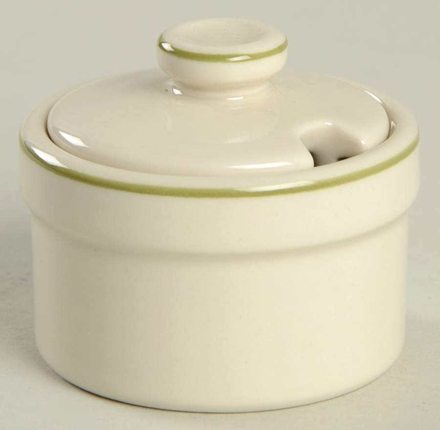 Wild Apple (Granada Sterling Shape) Mustard Jar & Lid by Wedgwood-1