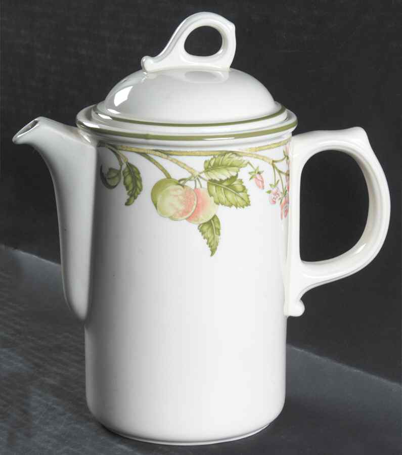 Wild Apple (Granada Sterling Shape) Coffee Pot & Lid by Wedgwood-1