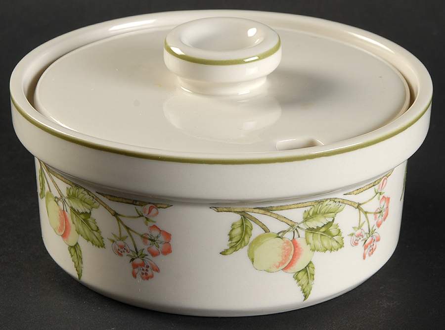 Wild Apple (Granada Sterling Shape) Sugar Bowl & Lid by Wedgwood-1