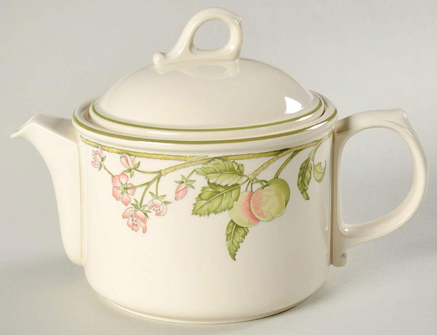 Wild Apple (Granada Sterling Shape) Teapot & Lid by Wedgwood-1