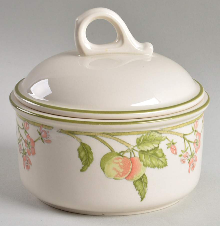 Wild Apple (Granada Sterling Shape) Round Box & Lid by Wedgwood-1