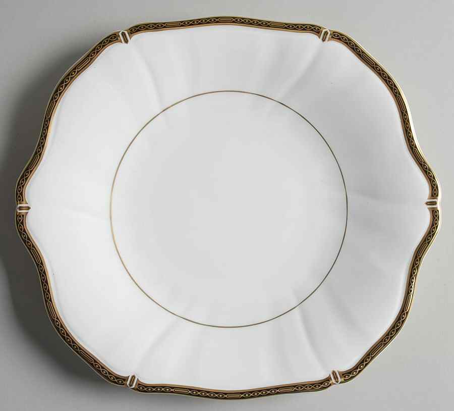Windsor Black Square Handled Cake Plate by Wedgwood-1