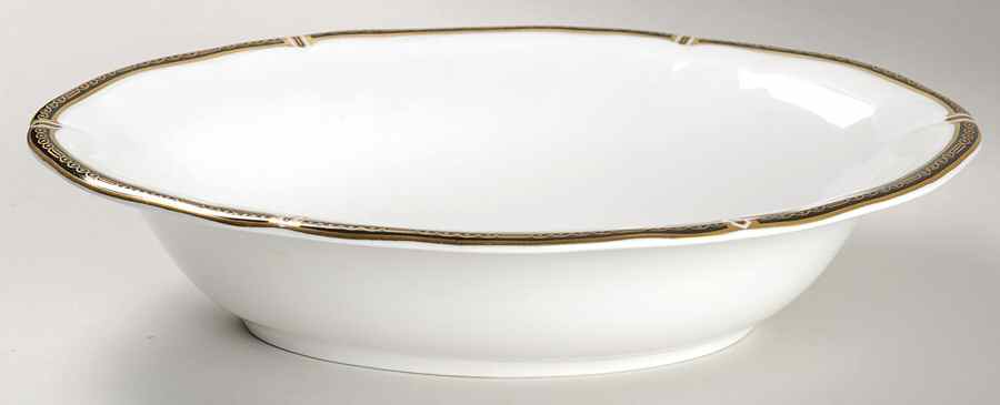 Windsor Black 9" Oval Vegetable Bowl by Wedgwood-1