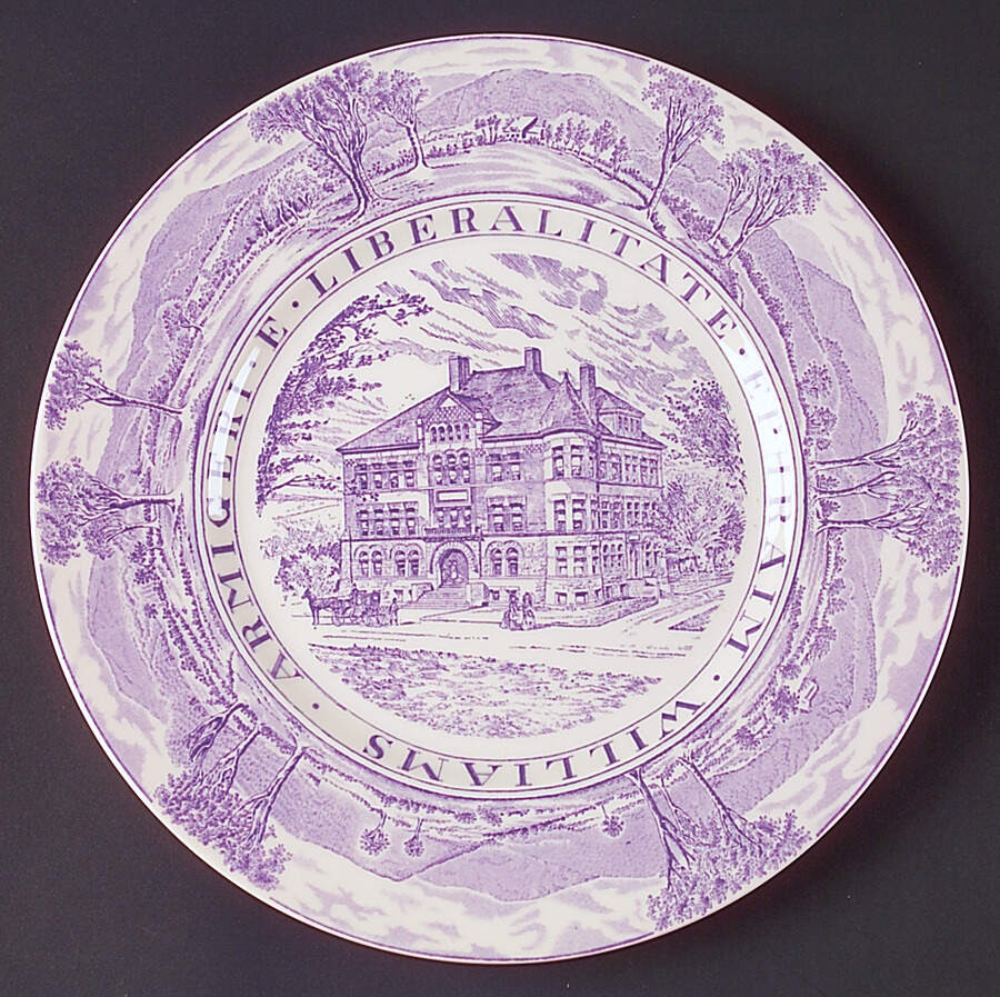 Williams College Mulberry Dinner Plate by Wedgwood-1