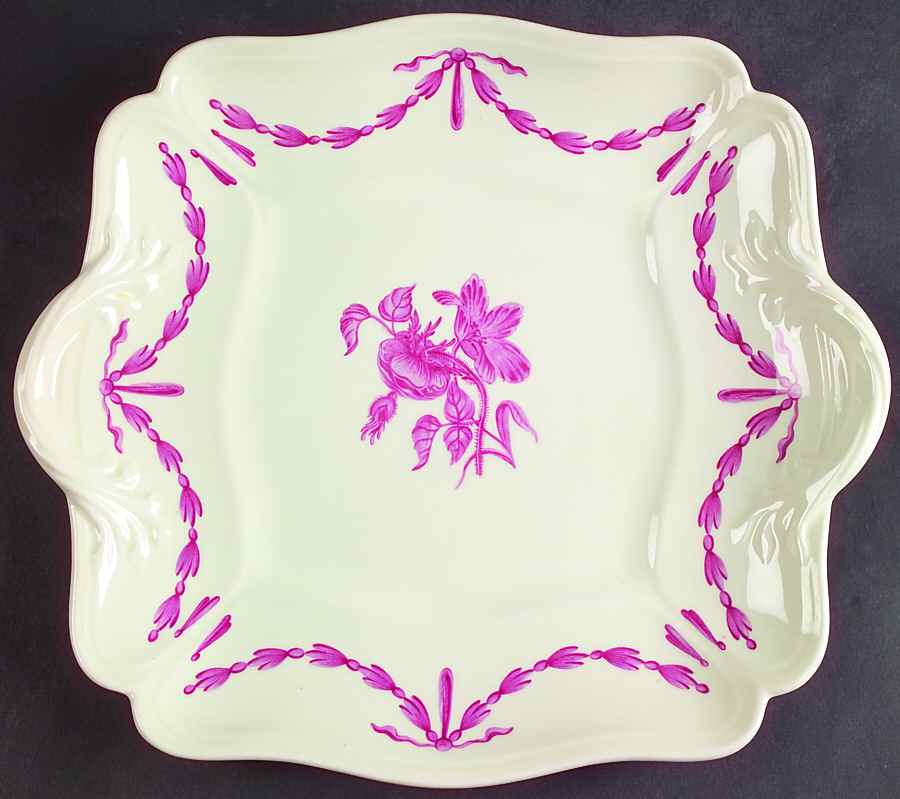 Williamsburg Husk Square Handled Cake Plate by Wedgwood-1