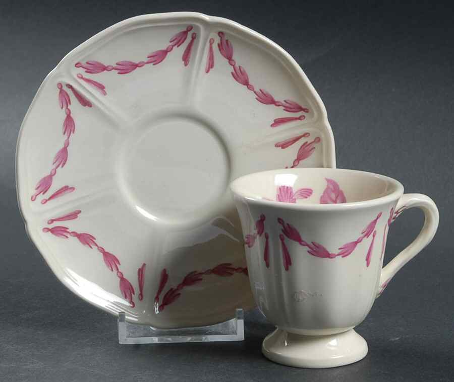 Williamsburg Husk Footed Demitasse Cup & Saucer Set by Wedgwood-1