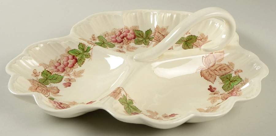 Wildbriar Brown Pink 3-Part Relish by Wedgwood-1