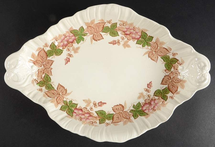 Wildbriar Brown Pink Centerpiece by Wedgwood-1