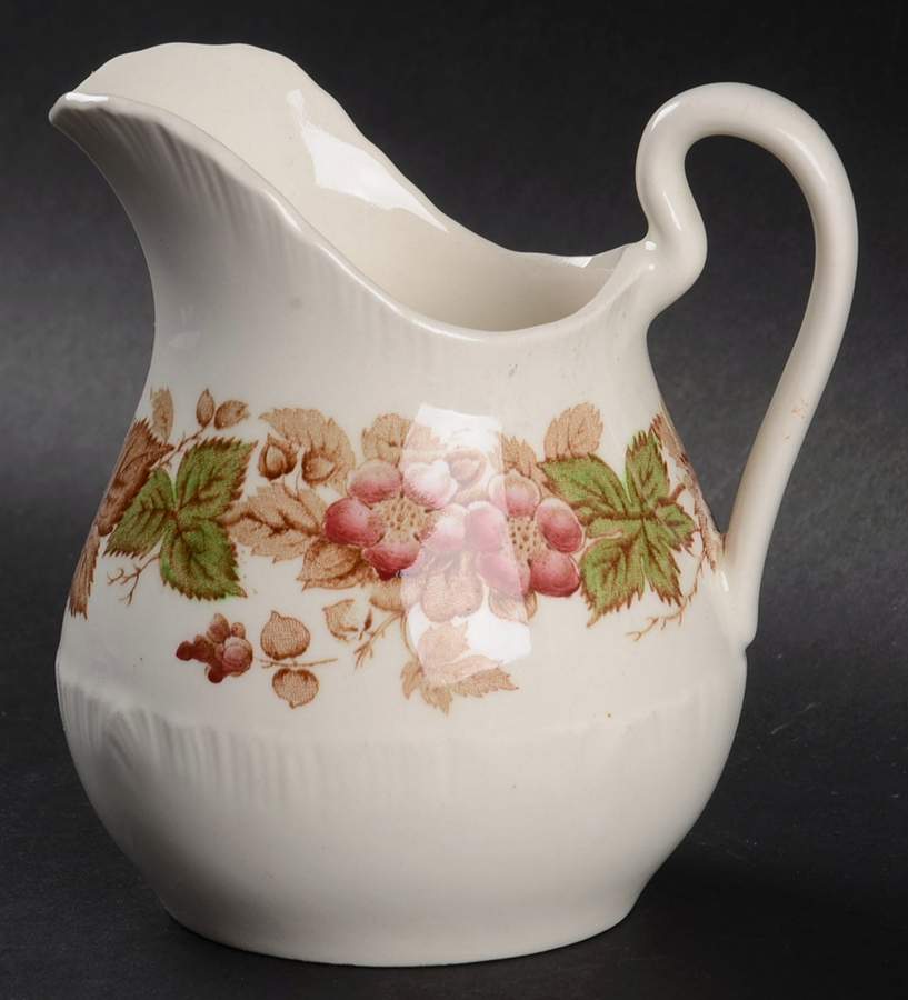 Wildbriar Brown Pink Creamer by Wedgwood-1
