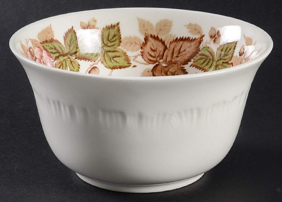 Wildbriar Brown Pink Cranberry Bowl by Wedgwood-1