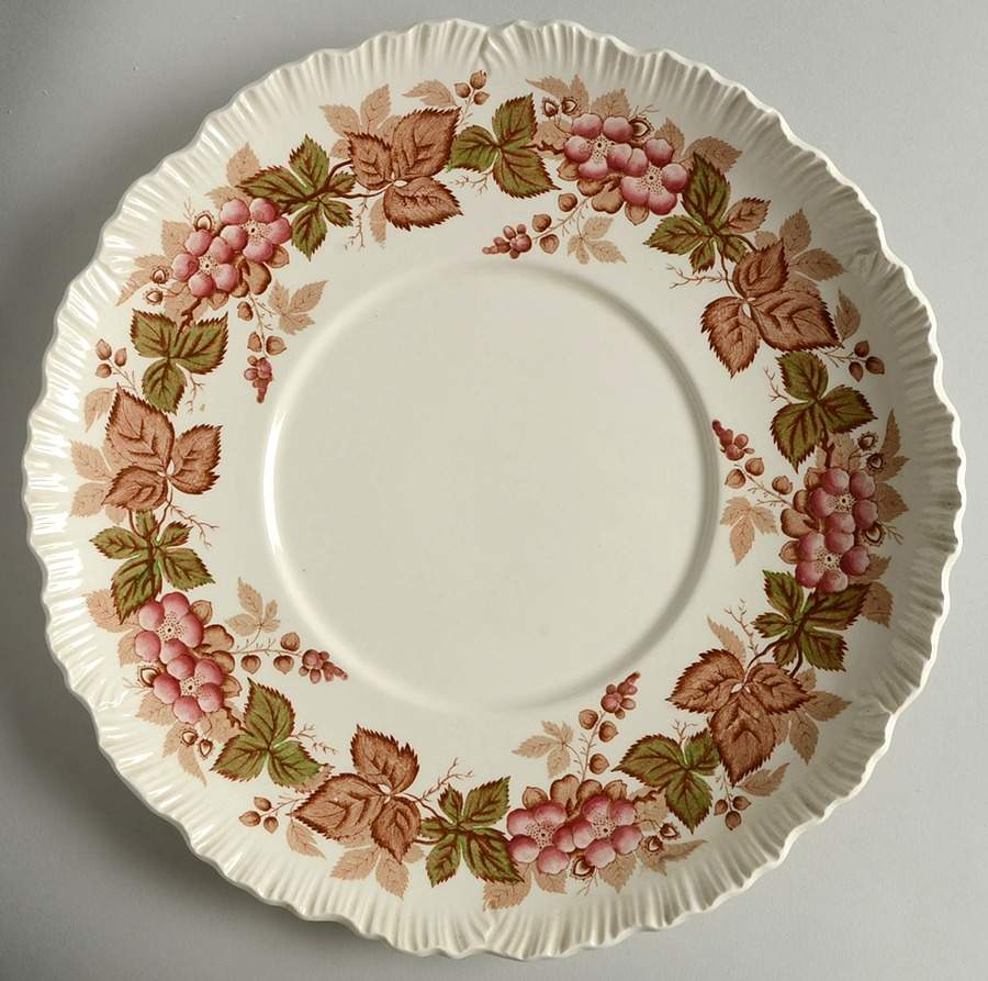 Wildbriar Brown Pink Underplate for Tureen by Wedgwood-1