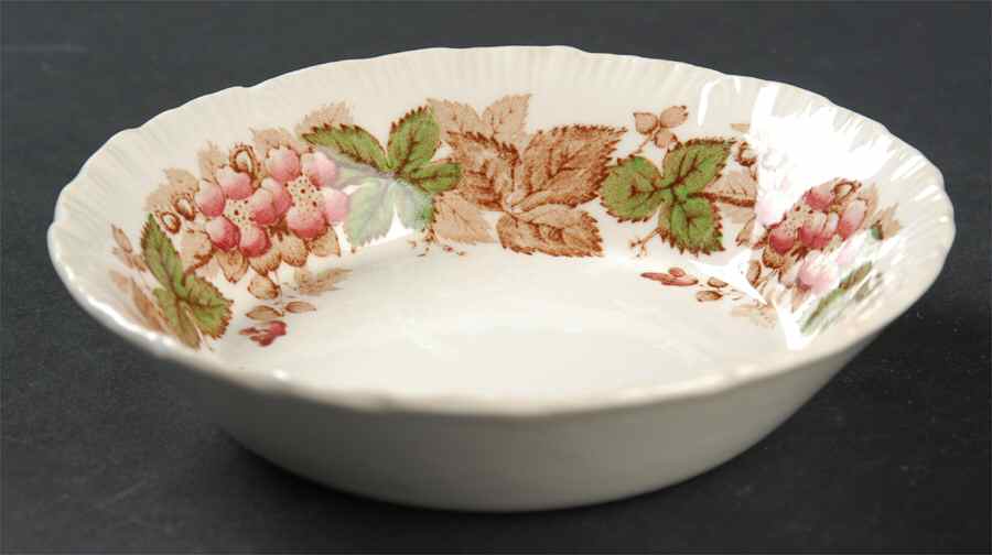 Wildbriar Brown Pink Fruit/Dessert (Sauce) Bowl by Wedgwood-1