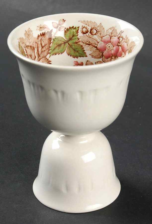 Wildbriar Brown Pink Double Egg Cup by Wedgwood-1