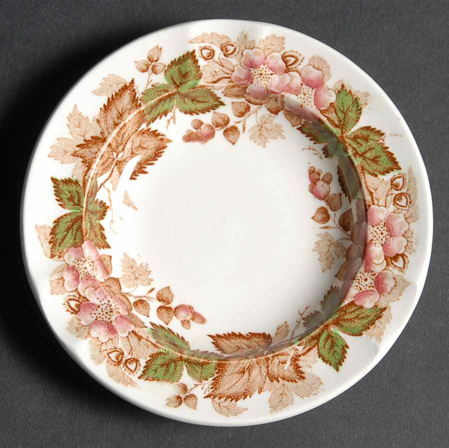 Wildbriar Brown Pink Small Ashtray by Wedgwood-1