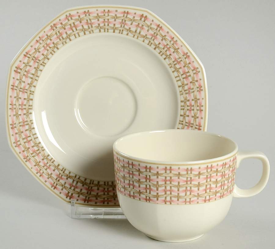 Wildwood Flat Cup & Saucer Set by Wedgwood-1