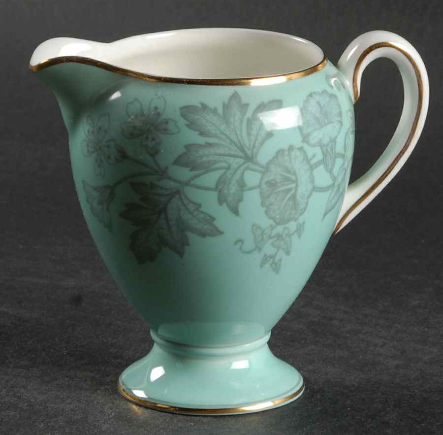 Wildflower Green Globe Shape Creamer by Wedgwood-1
