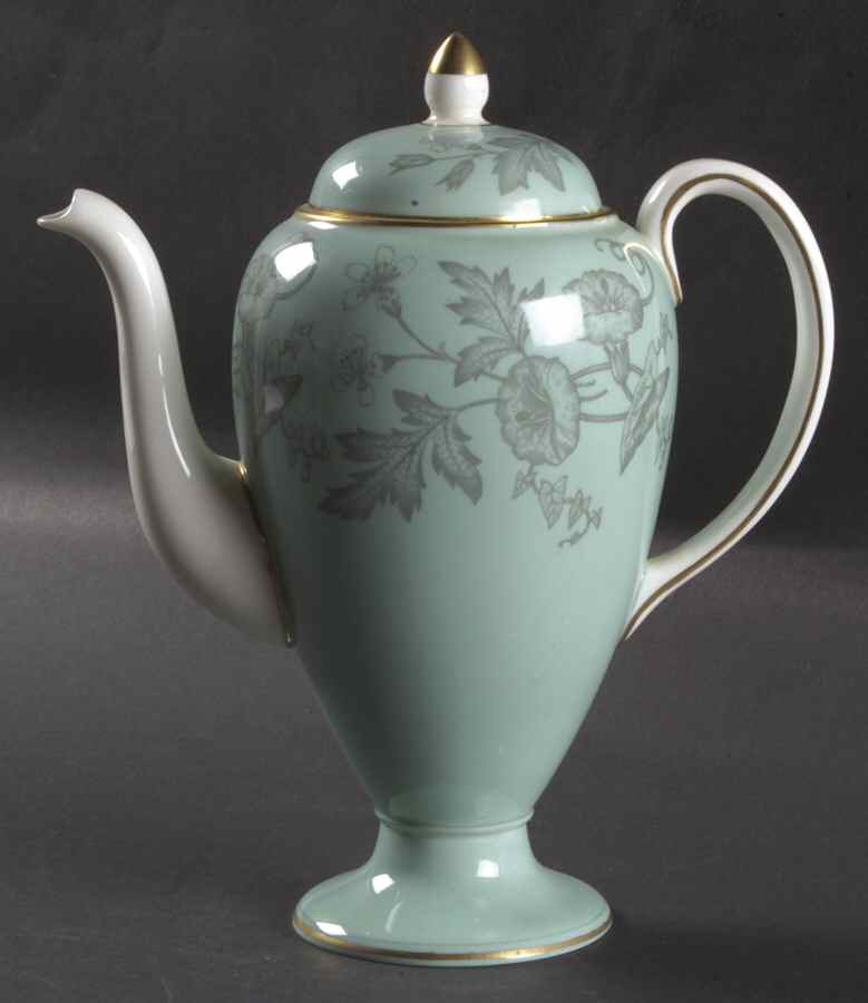 Wildflower Green Small Coffee Pot & Lid by Wedgwood-1