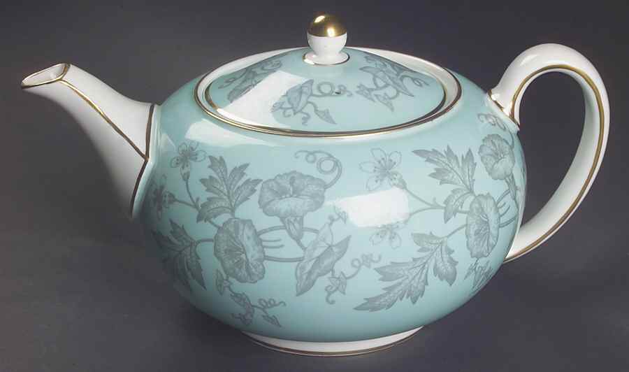 Wildflower Green Teapot & Lid by Wedgwood-1