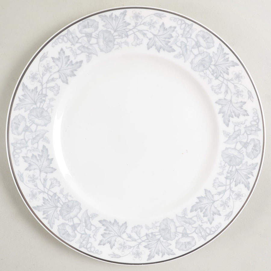 Wildflower Gray Luncheon Plate by Wedgwood-1