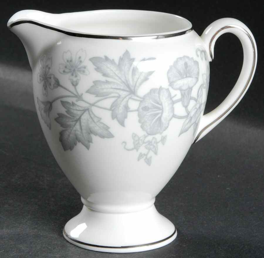 Wildflower Gray Globe Shape Creamer by Wedgwood-1