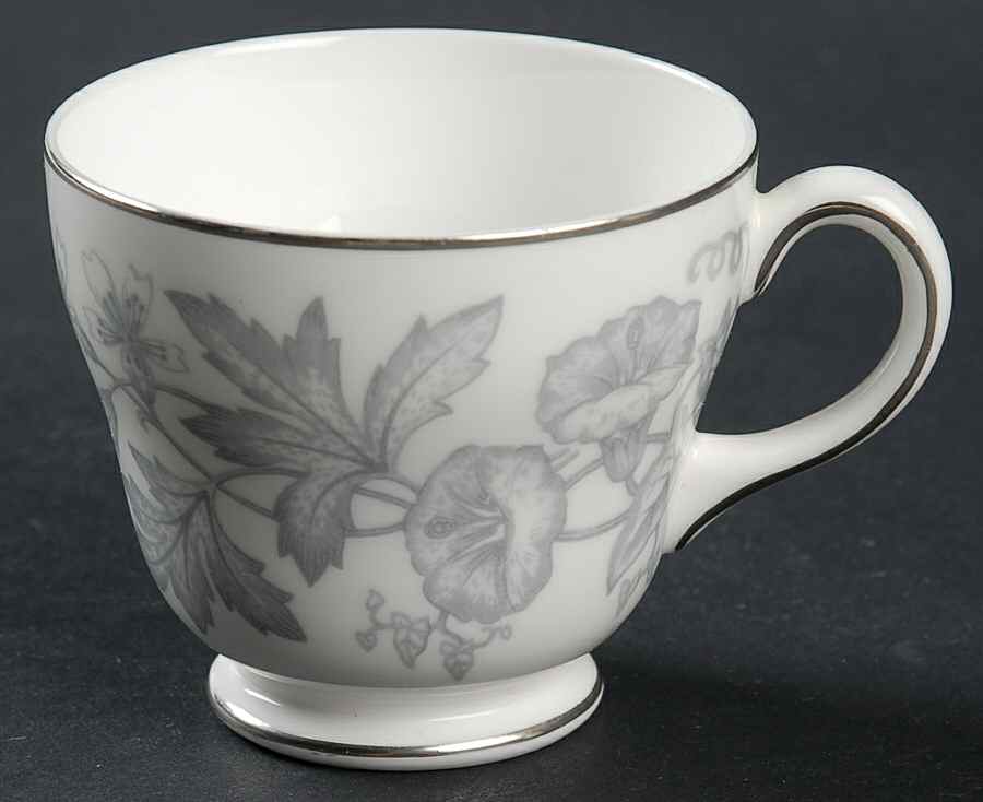Wildflower Gray Footed Demitasse Cup by Wedgwood-1