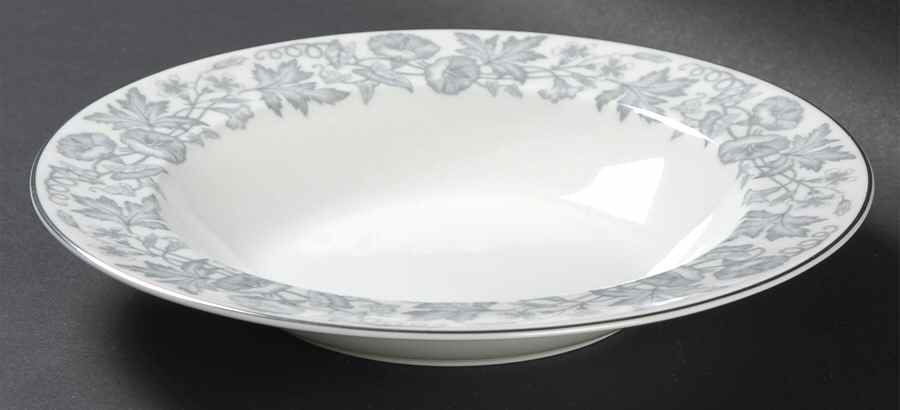 Wildflower Gray Rim Soup Bowl by Wedgwood-1