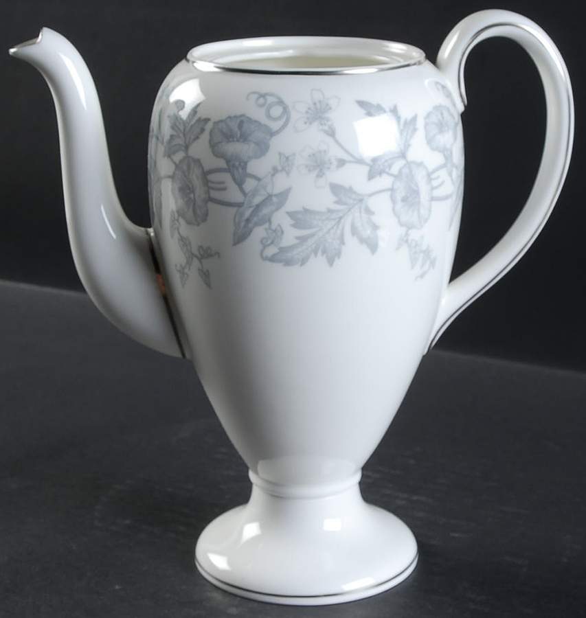Wildflower Gray Coffee Pot No Lid by Wedgwood-1