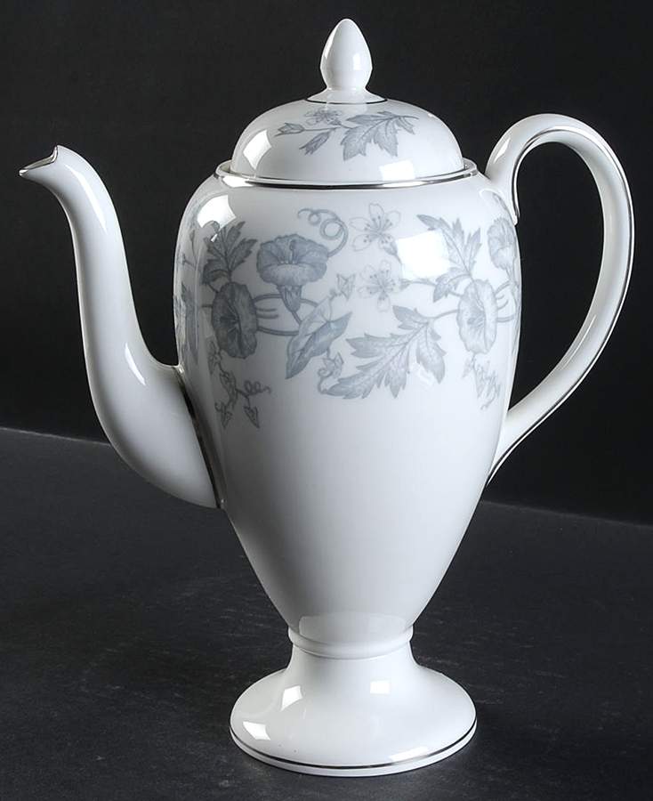 Wildflower Gray Coffee Pot & Lid by Wedgwood-1