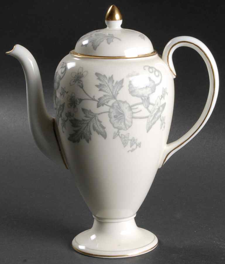 Wildflower Ivory Mini Coffee Pot & Lid by Wedgwood-1