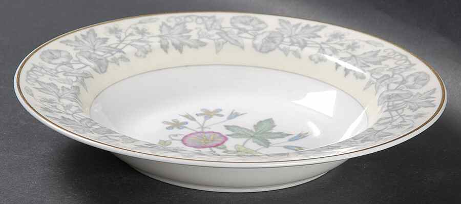 Wildflower Ivory Rim Soup Bowl by Wedgwood-1