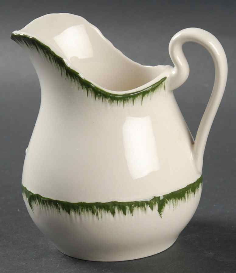 Williamsburg Green Creamer by Wedgwood-1