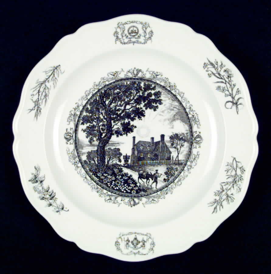 Williamsburg Virginia Dinner Plate by Wedgwood-1