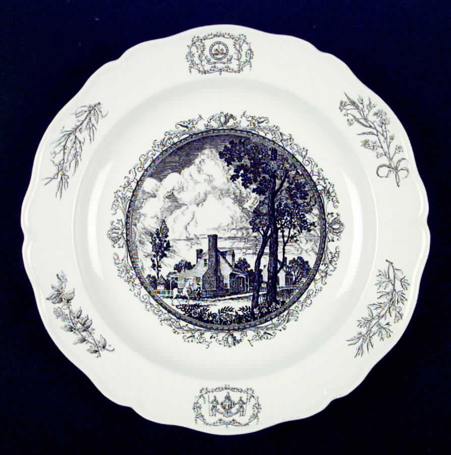 Williamsburg Virginia Dinner Plate by Wedgwood-1