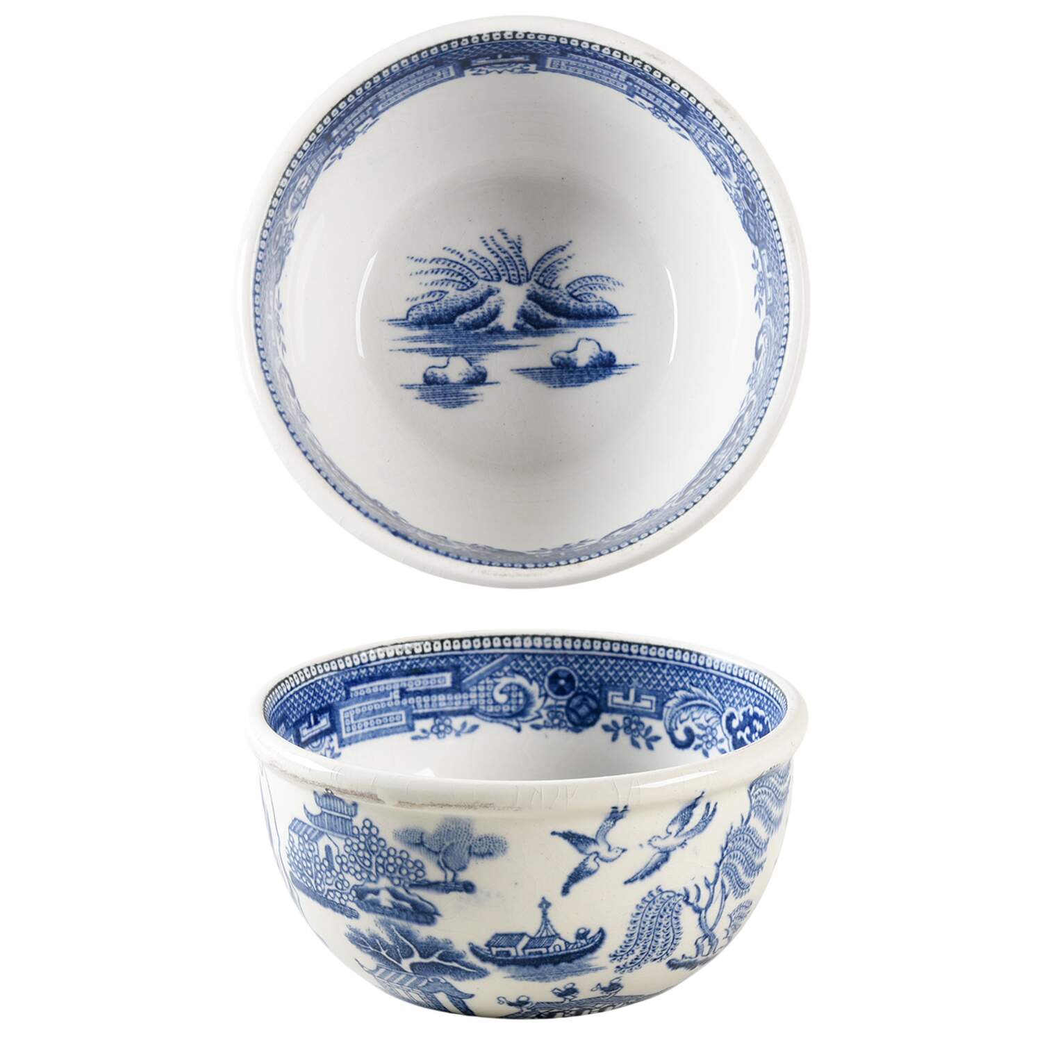 Willow Blue (Newer, Smooth) Individual Open Sugar Bowl by Wedgwood-1