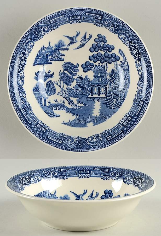 Willow Blue (Newer, Smooth) Coupe Cereal Bowl by Wedgwood-1