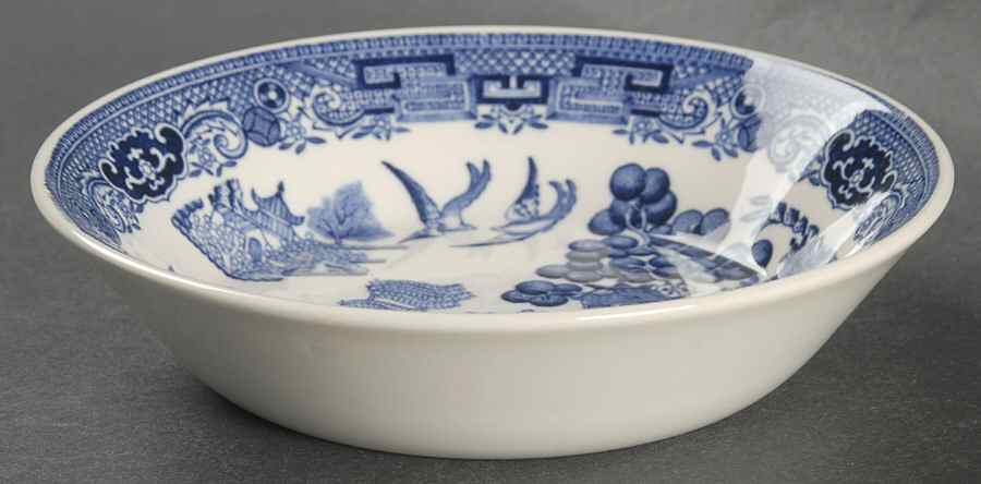Willow Blue (Newer, Smooth) Fruit/Dessert (Sauce) Bowl by Wedgwood-1