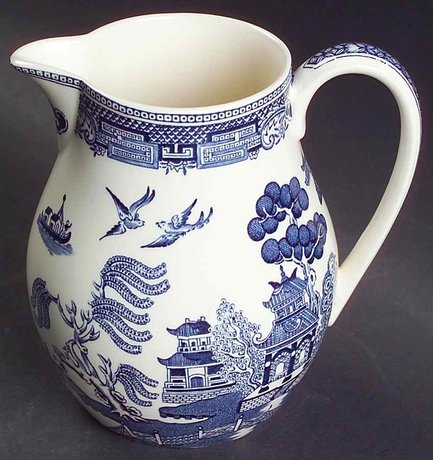 Willow Blue (Newer, Smooth) Creamer by Wedgwood-1