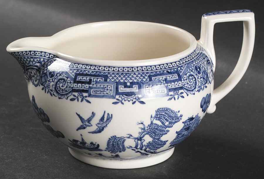 Willow Blue (Newer, Smooth) Creamer by Wedgwood-1