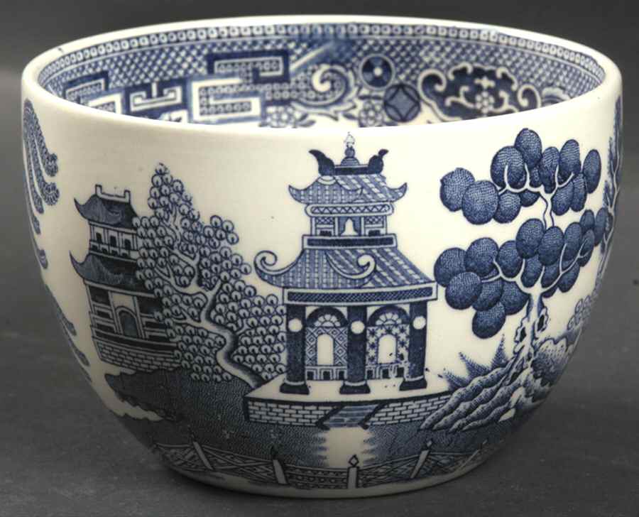 Willow Blue (Newer, Smooth) Open Sugar Bowl by Wedgwood-1