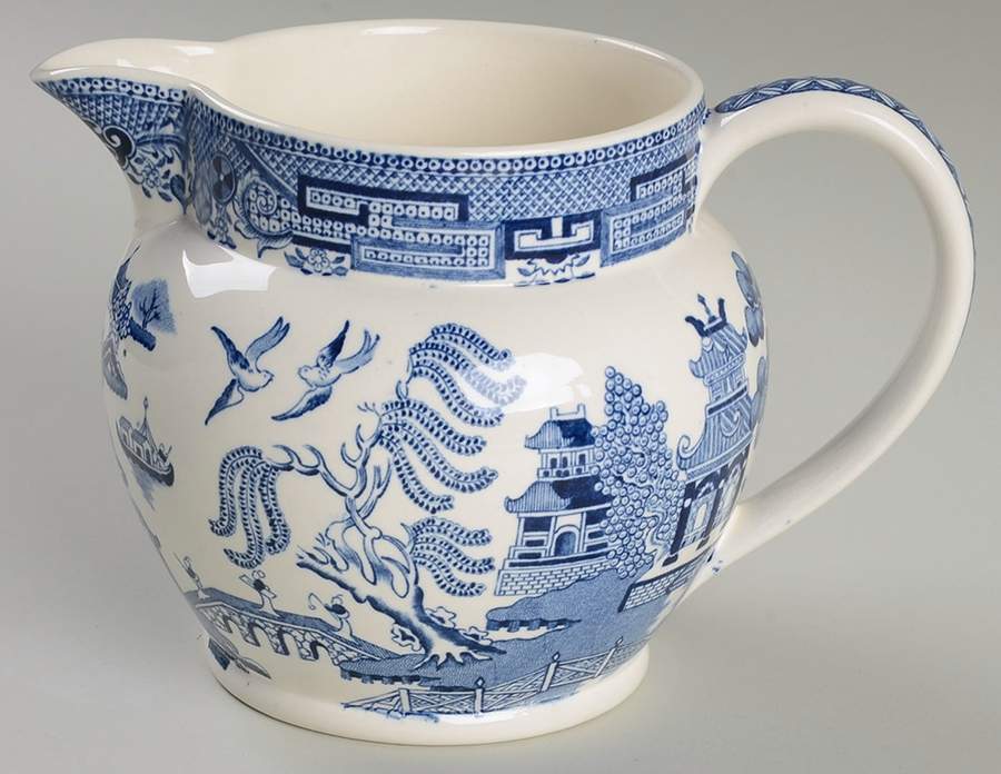 Willow Blue (Newer, Smooth) 20 Oz Pitcher by Wedgwood-1